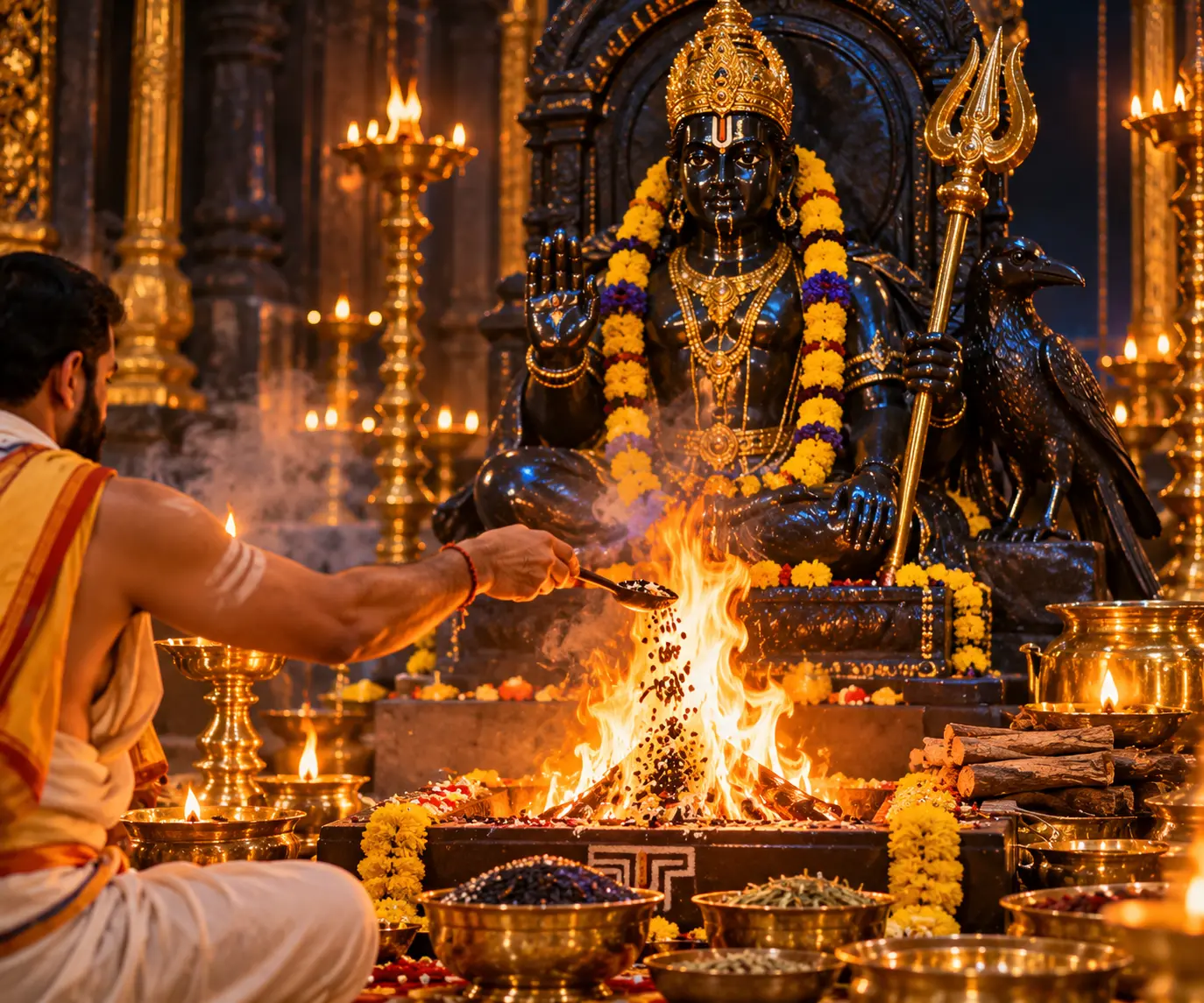 Shani Amavasya Vishesh – Shani Dev 11 Kg Kala Til Homam