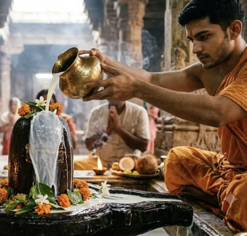 4-Somvar of Shravan Milk abhishek Sankalp