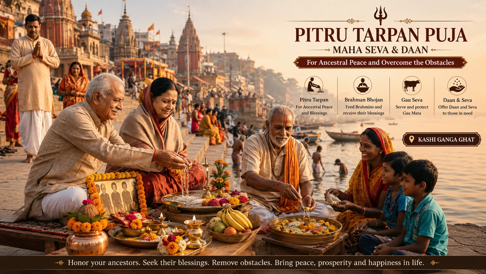 Maha seva at Kashi Ghat