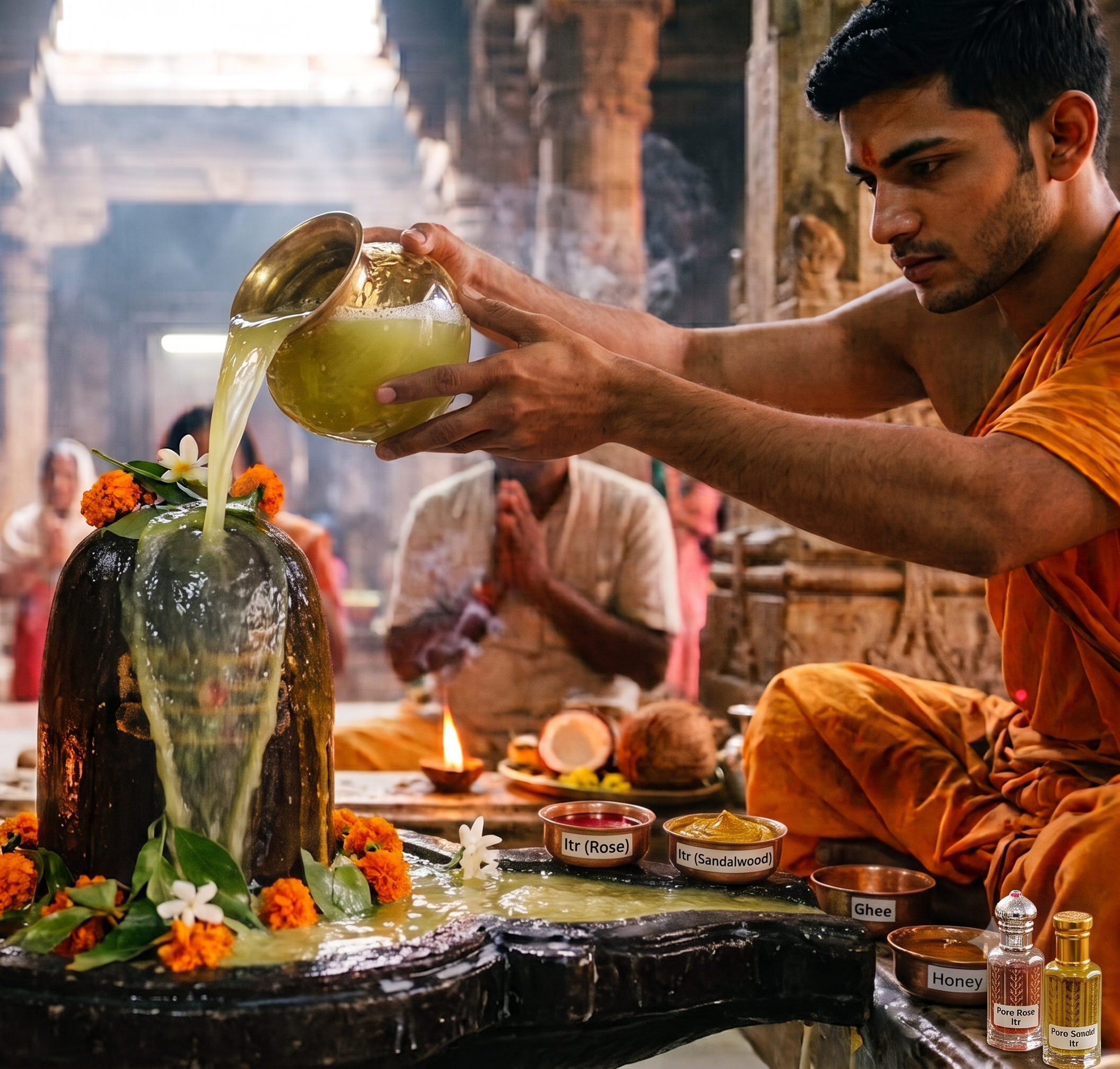 4-Somvar of Shravan Sugarcane juice abhishek Sankalp