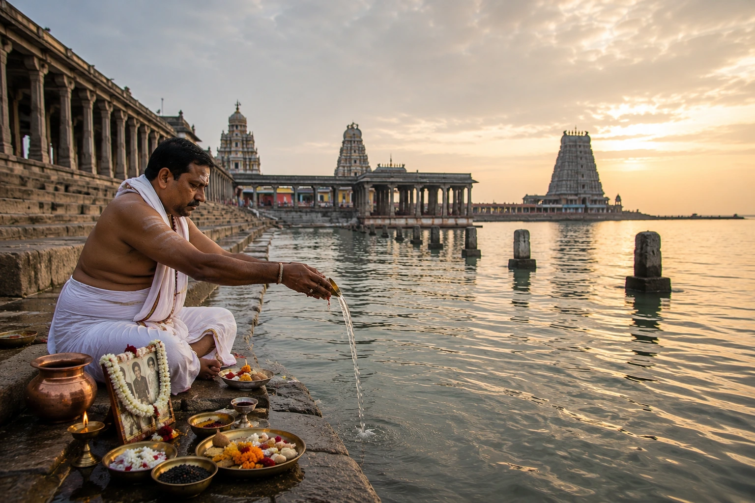 Pitru Shanti Puja at Rameshwaram Tirth Kshetra