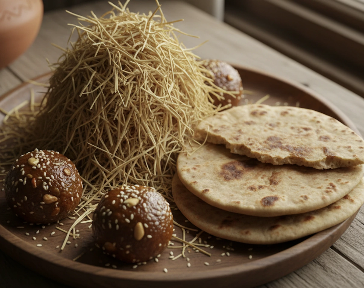 Fooder, Jaggery Ladoos & Roti to 5 Cow