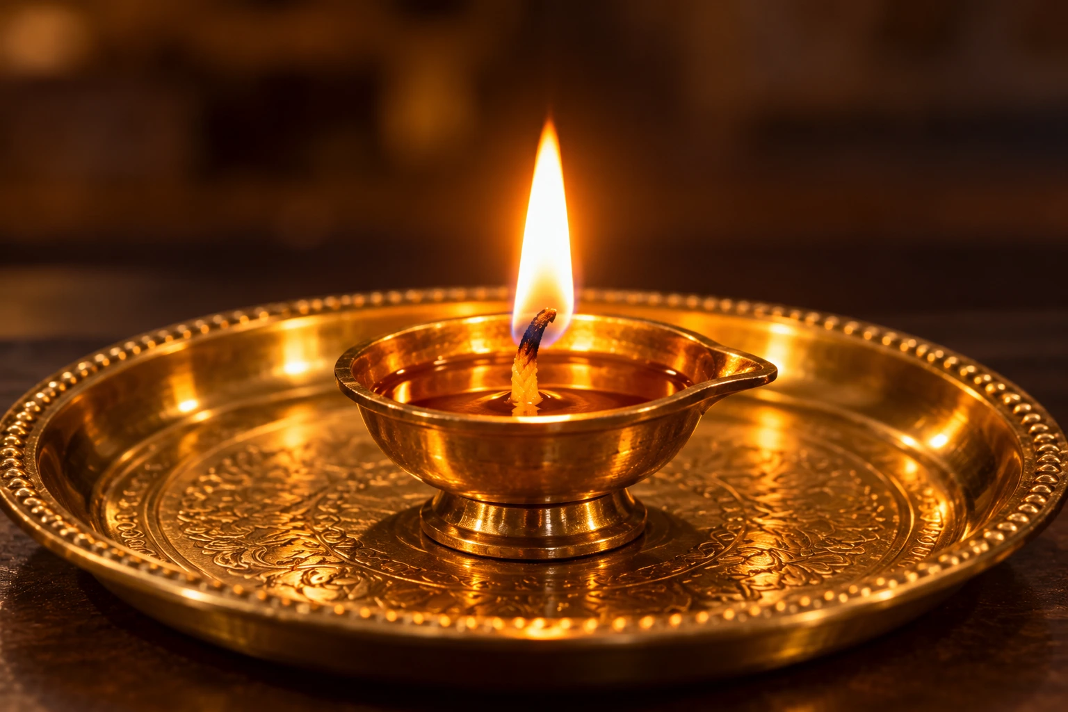Shani Dev Til Oil Diya Offering