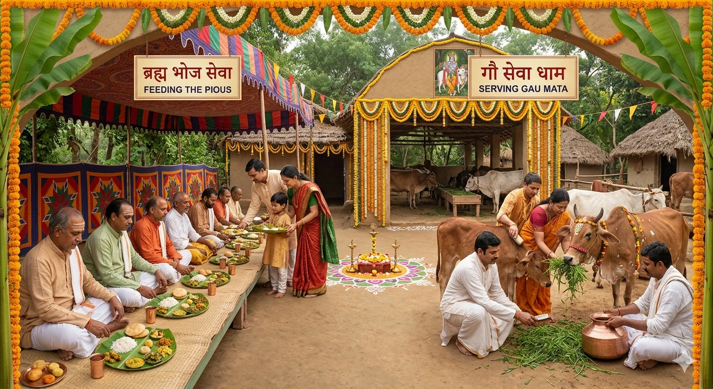 Brahman Bhoj & Gau Seva
