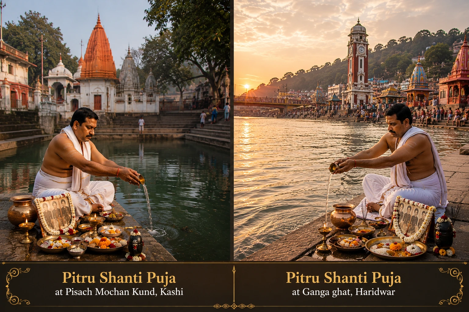 Pitru Shanti Puja at Pishach Mochan Kund & Haridwar Ganga Ghat