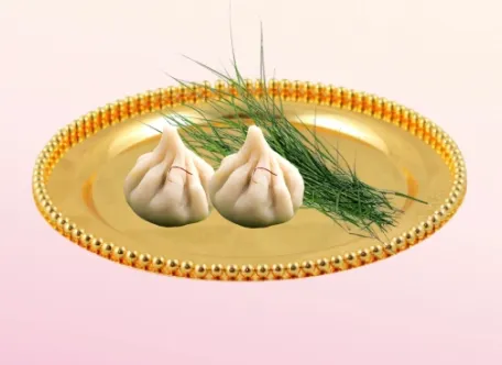 Offer 2 Modak Bhog & Durva to Ganesh ji