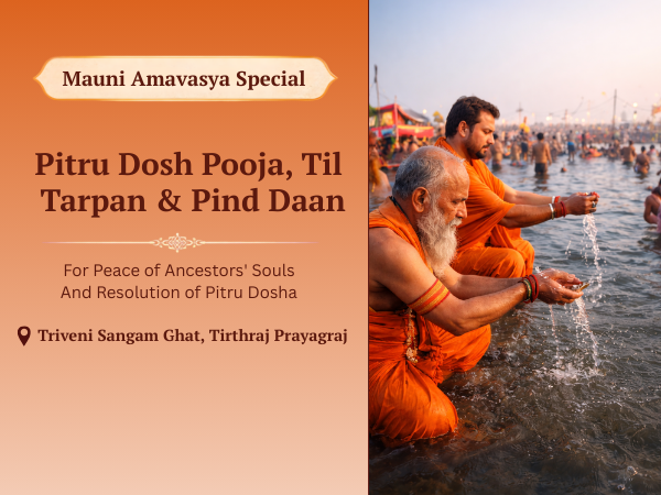 Pitru Tarpan Mauni Amavasya & Mahaseva Sankalp Chadhava at Triveni Sangam