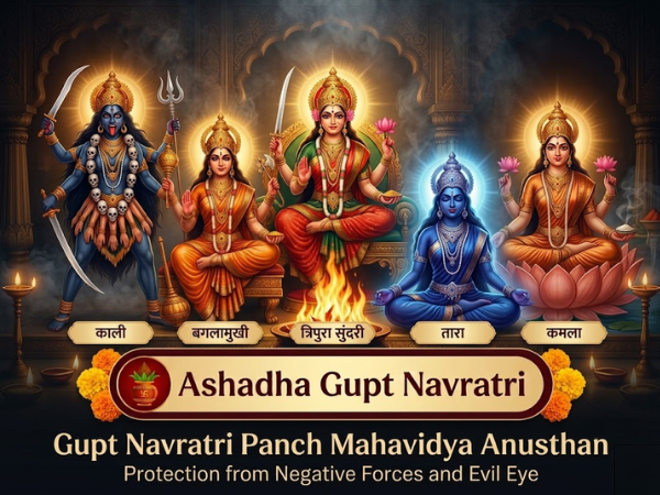 5 Mahavidya Pooja -Maa Kali, Maa Tara, Maa Kamala, Maa Sundari and Maa Bagalamukhi
