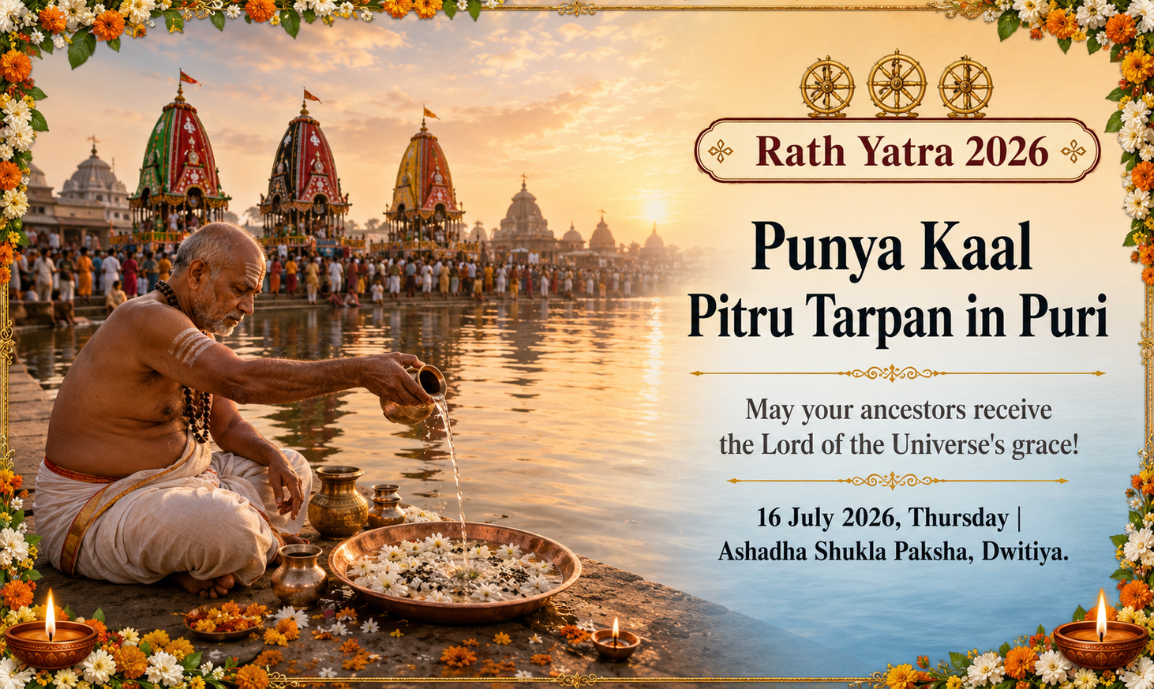 Rath Yatra–Dakshinayana Punyakaal Pitru Tarpan in Puri